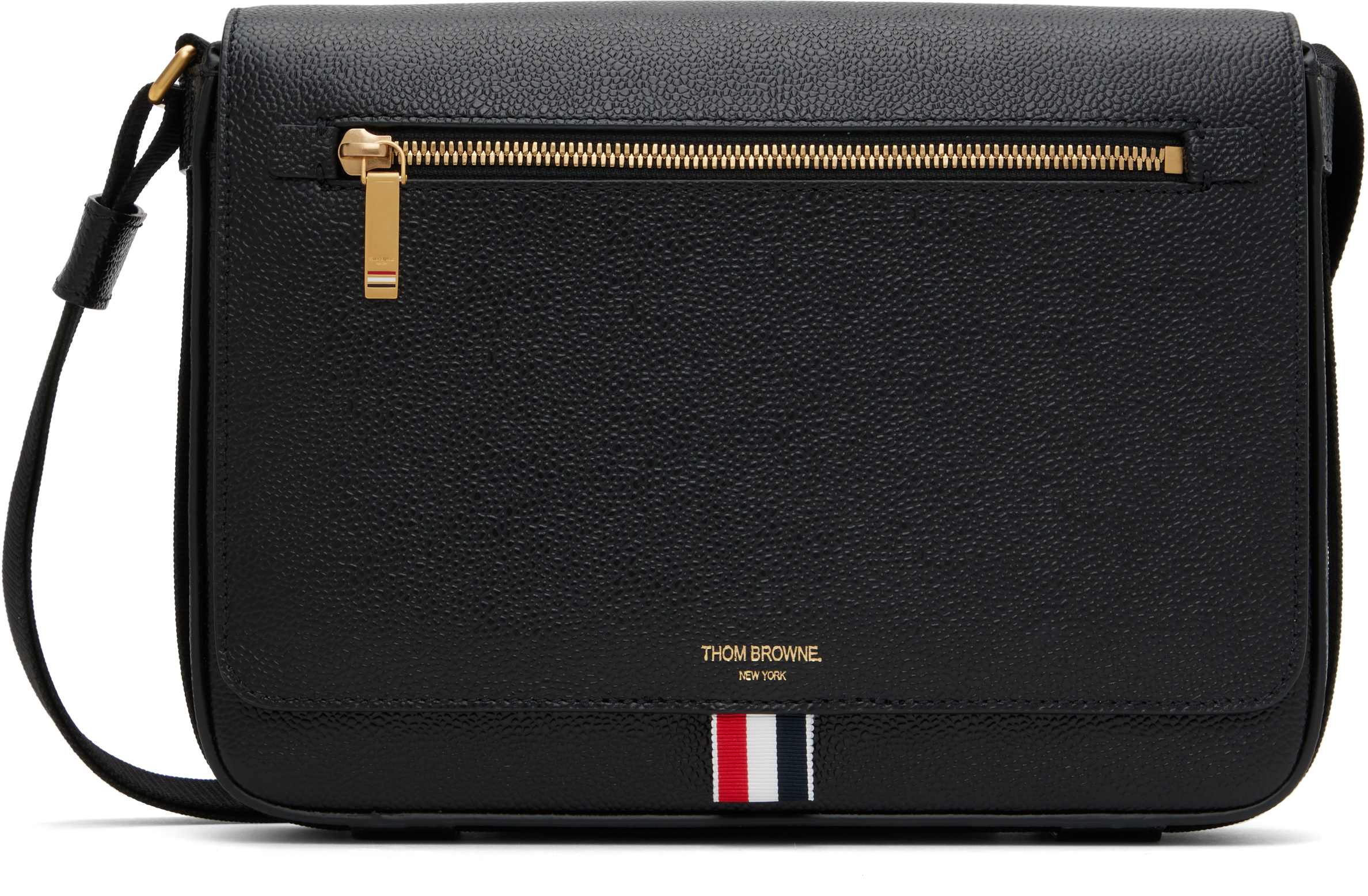 

Сумка-репортер Pebble Grain Thom Browne