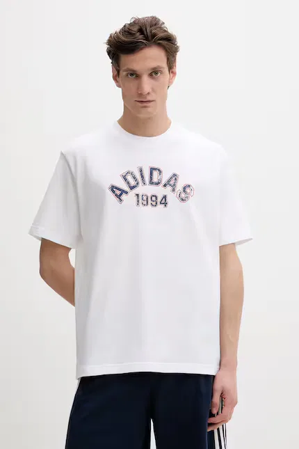Футболка из хлопка T-shirt bawełniany Adidas Originals, белый