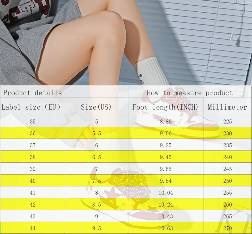 Star Shoes Милые кроссовки Y2k Толстые повседневные кроссовки для прогулок Унисекс Для пар Девочек Противоскользящие Удобные Для путешествий На открытом воздухе Для спорта Для школы Размер 5.5-9.5 Generic, красный — фото 4