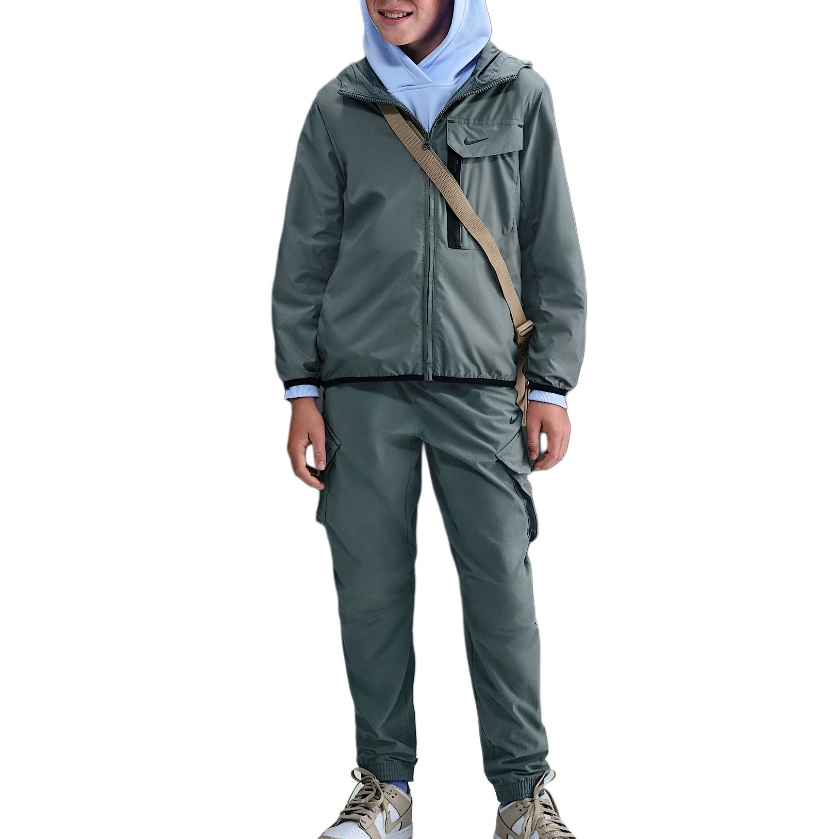 

Куртка Sportswear City Utility Kids' Nike, серый/черный