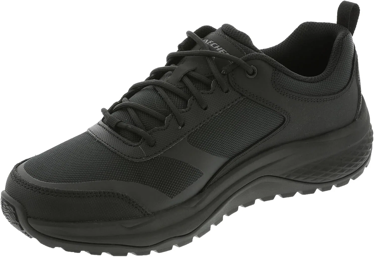 Мужские кроссовки Skechers Street Treader Sr на шнуровке с резиновой подошвой Goodyear, Black — фото 4