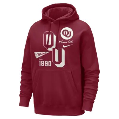 

Худи Nike Oklahoma Club, цвет Team Crimson/Summit White