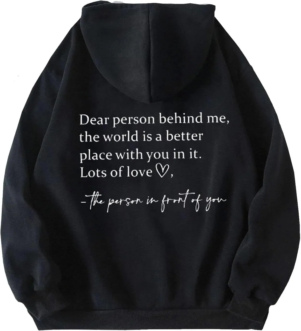 

Толстовка с капюшоном Dear Person Behind Me, оверсайз