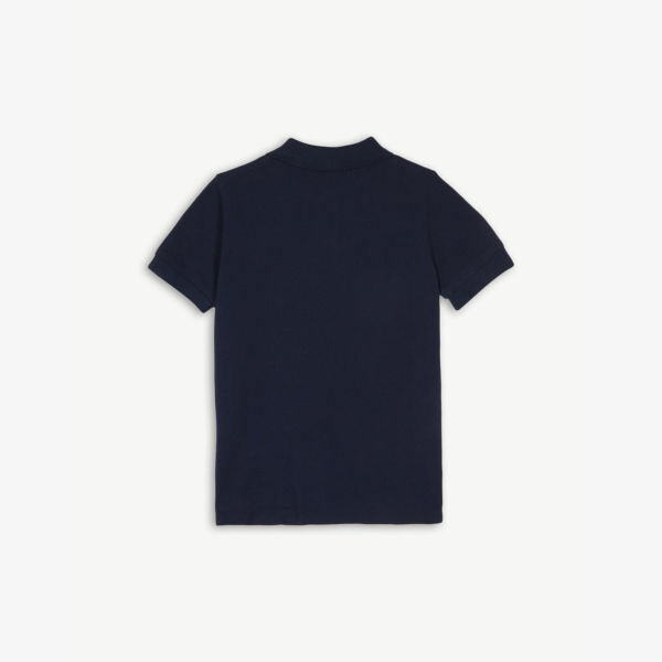 Хлопковая рубашка-поло с вышитым логотипом для 2–14 лет Polo Ralph Lauren, цвет french navy — фото 3