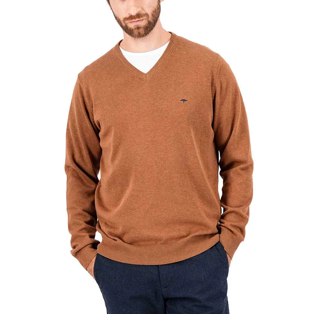 

Свитер Fynch Hatton 1414211 v neck, коричневый