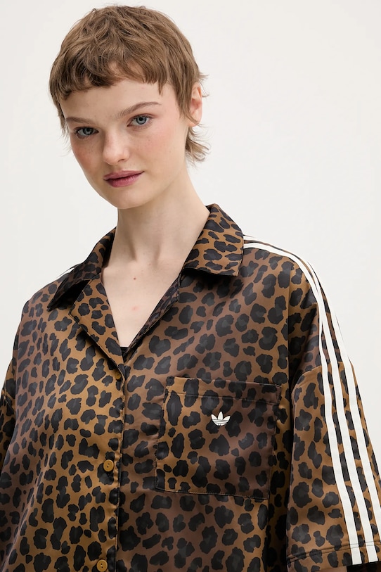 Рубашка Adidas Originals, коричневый — фото 4