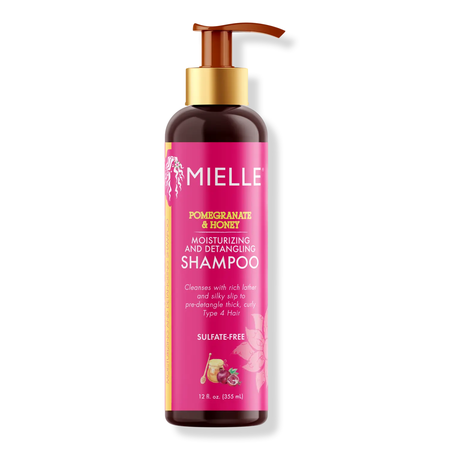 

Увлажняющий и облегчающий расчесывание шампунь с гранатом и медом Mielle, 12.0 oz