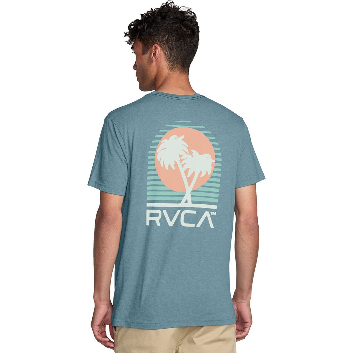 

Пуэрто новый футболка с коротким рукавом Rvca, синий