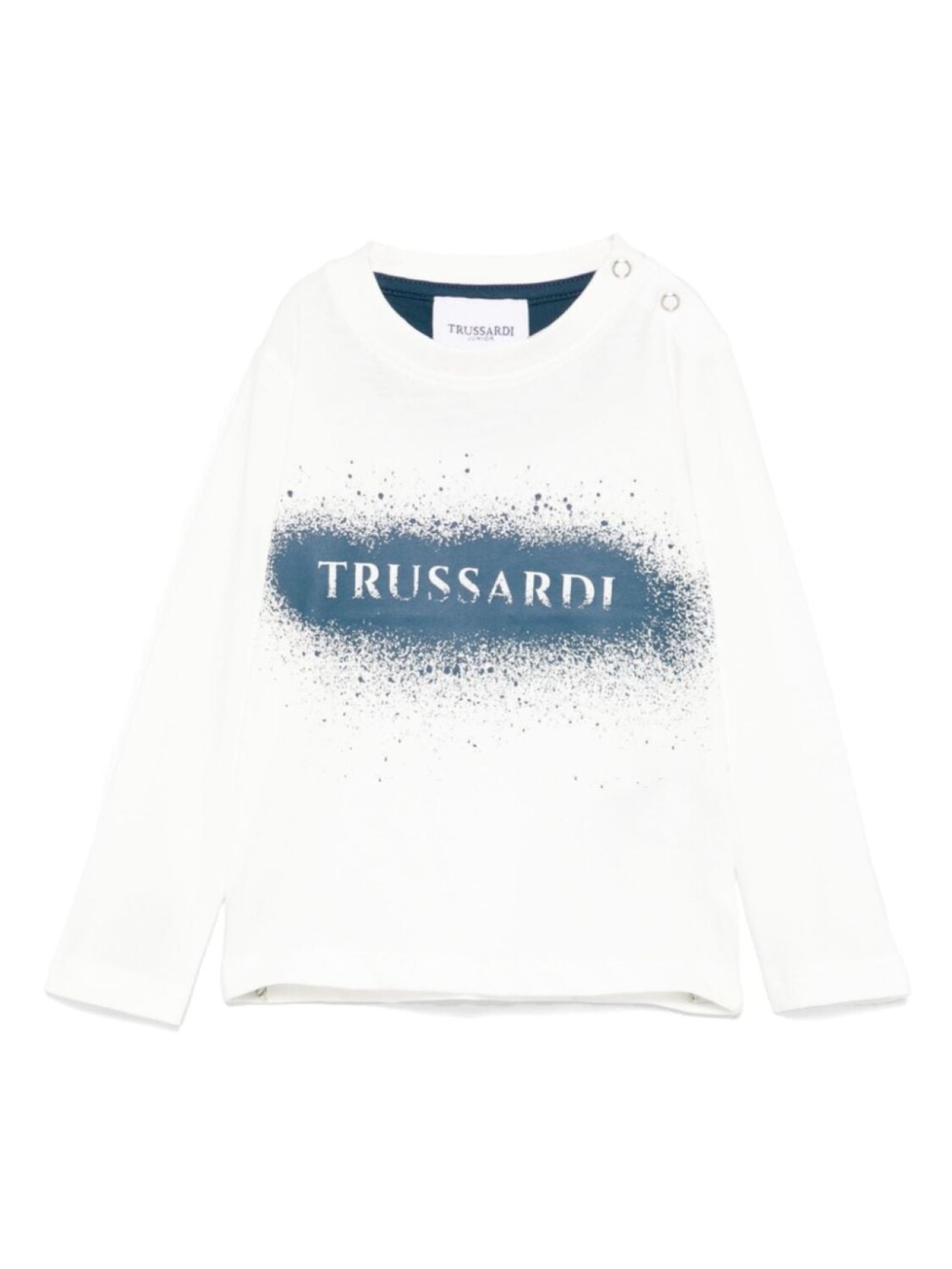 

TRUSSARDI JUNIOR толстовка с брызгами краски, белый