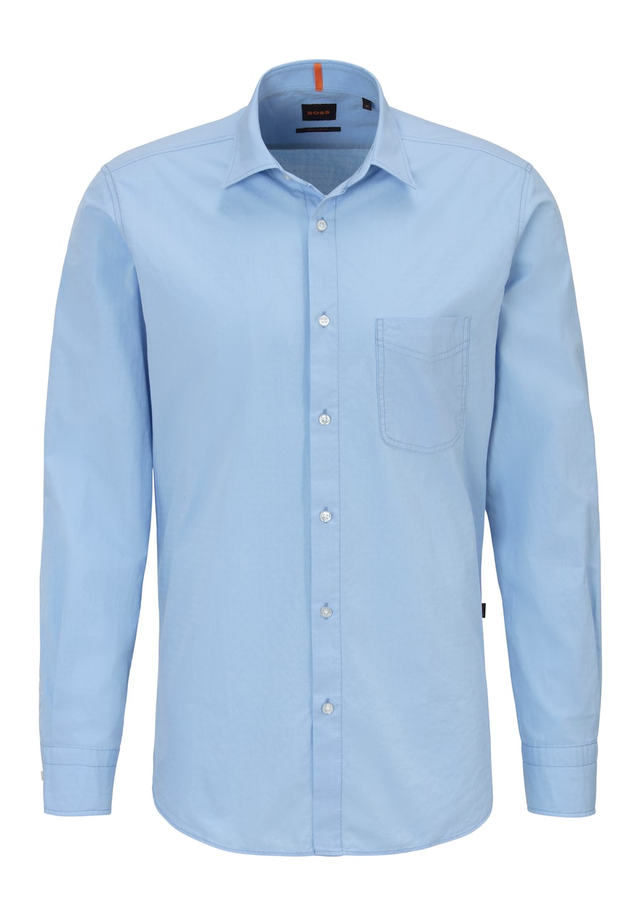 

Рубашка на пуговицах классического кроя BOSS Remiton_M, светло-голубой