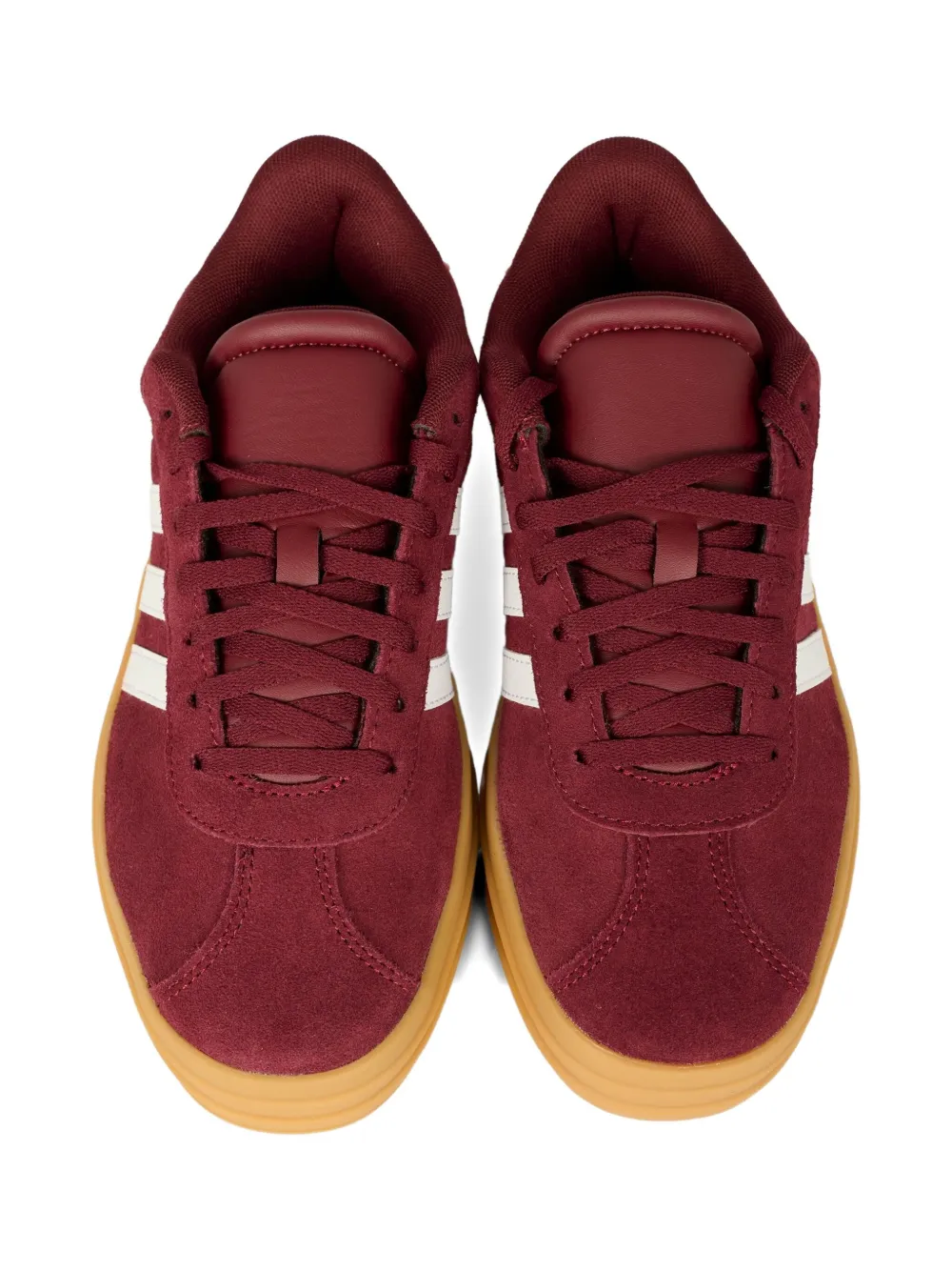 Кроссовки на платформе с полосками Adidas Kids, красный — фото 4