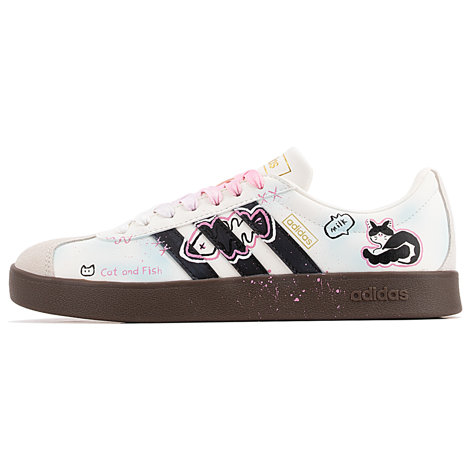 

Кроссовки adidas VL Court 2.0 Skateboarding Shoes Unisex Low-top White, белый