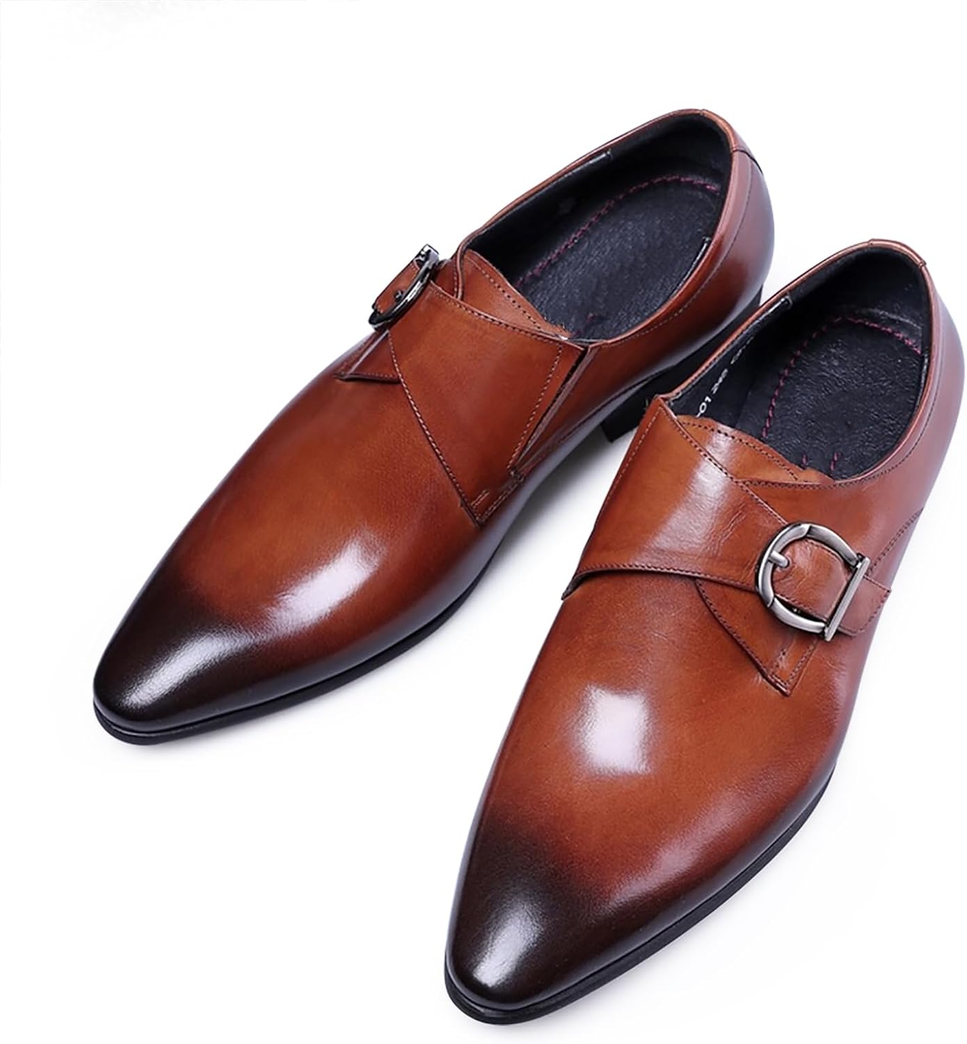 

Мужские классические туфли оксфорды для делового и официального стиля, мужские туфли-дерби на шнуровке Abborora, коричневый