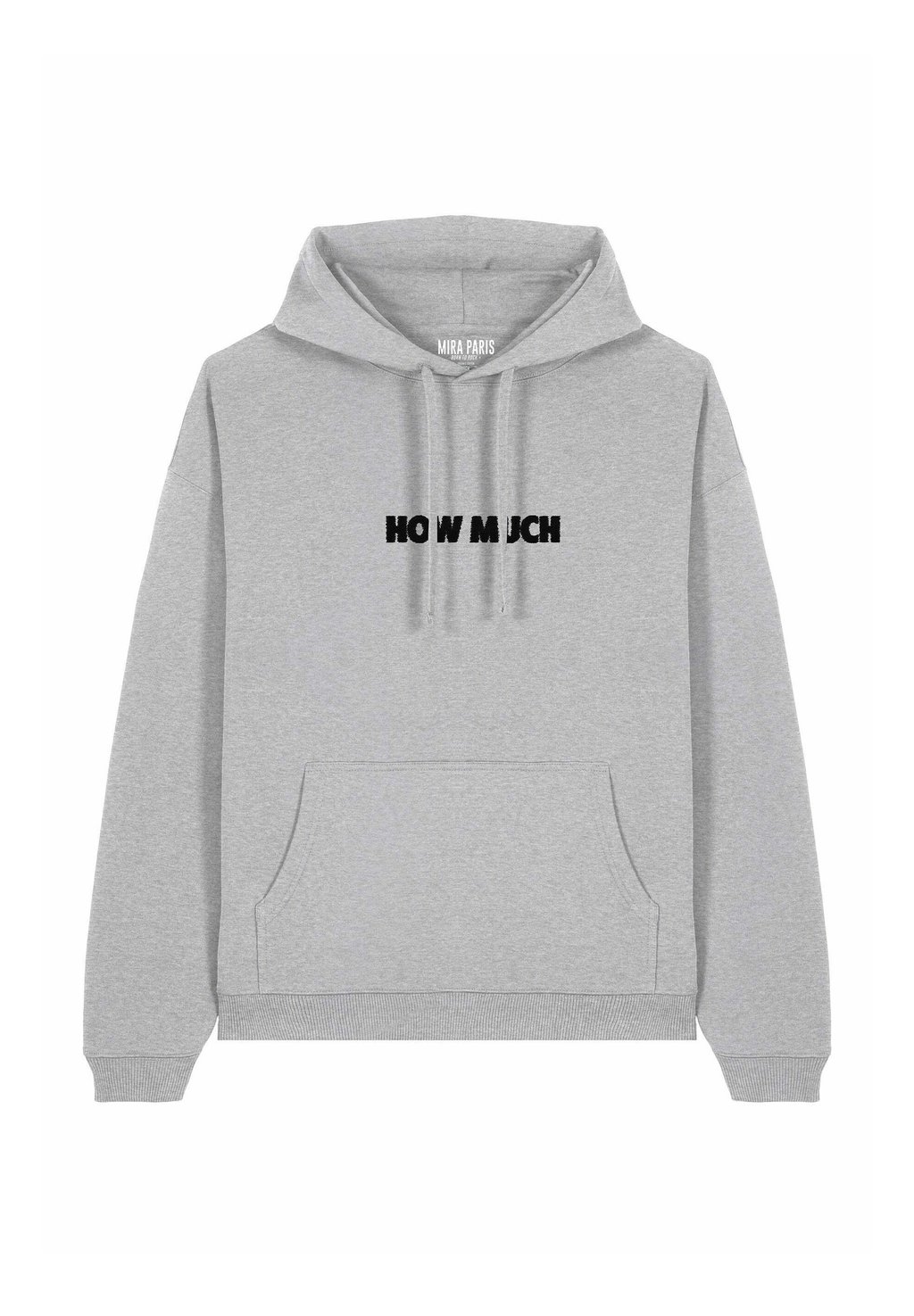 

Толстовка HOW MUCH EMBROIDERY UNISEX - Hoodie Mira Paris, пятнистый серый