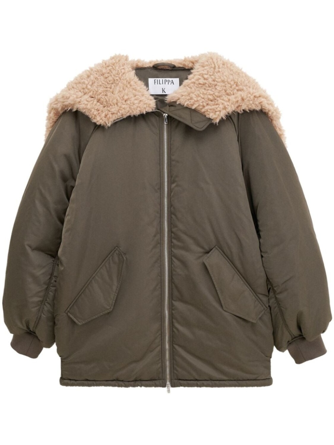 

Filippa K куртка оверсайз из овчины, зеленый