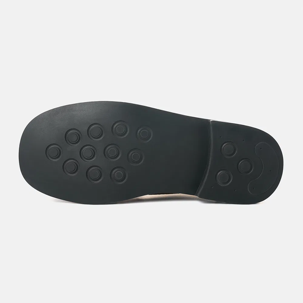 Мужские замшевые ботинки Moa Mok Toe Field 4 см бежевые от Customade — фото 4