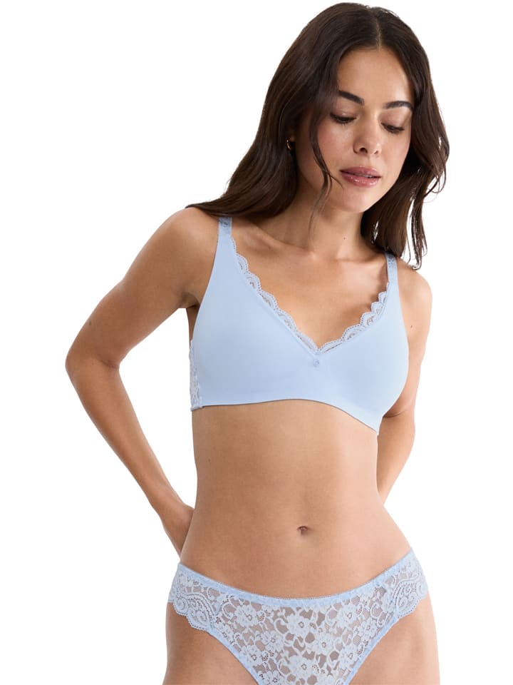 

Triumph Светло-голубой бюстгальтер без косточек