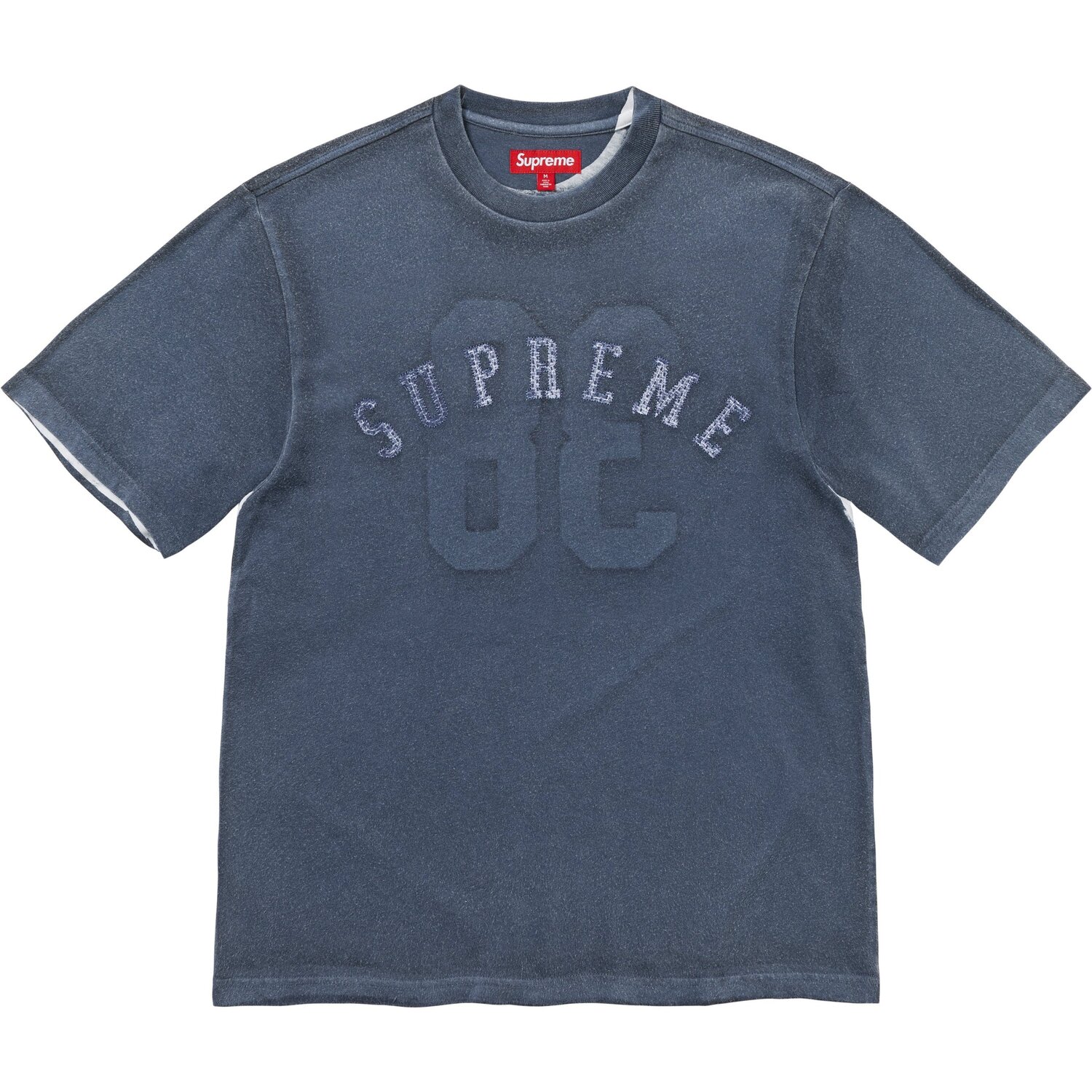 

Футболка с принтом унисекс Supreme, синий/темно-синий