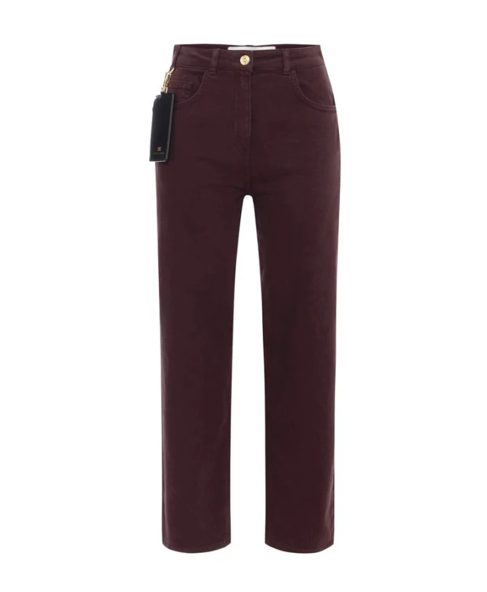 

Джинсы из хлопчатобумажной саржи Elisabetta Franchi, фиолетовый