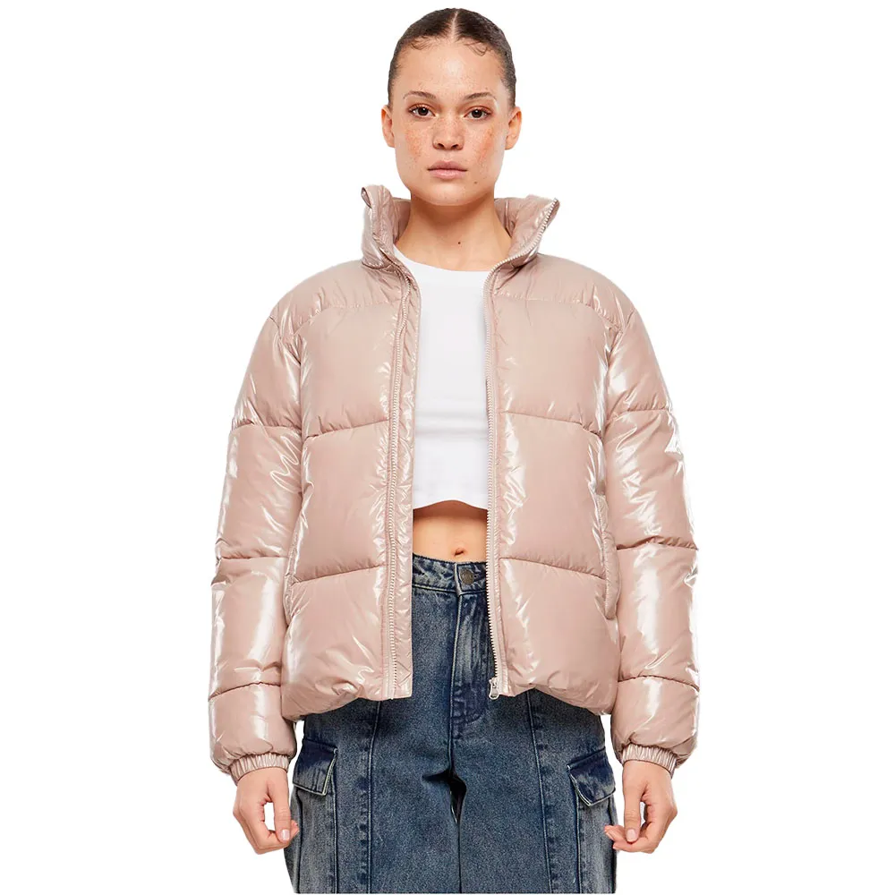

Куртка Urban Classics Recycled Short Shiny padded, бежевый