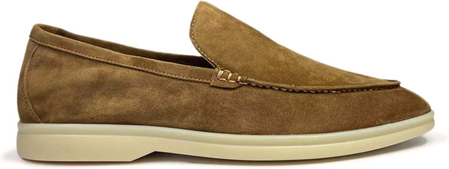 Лоферы замшевые, Autumn Khaki