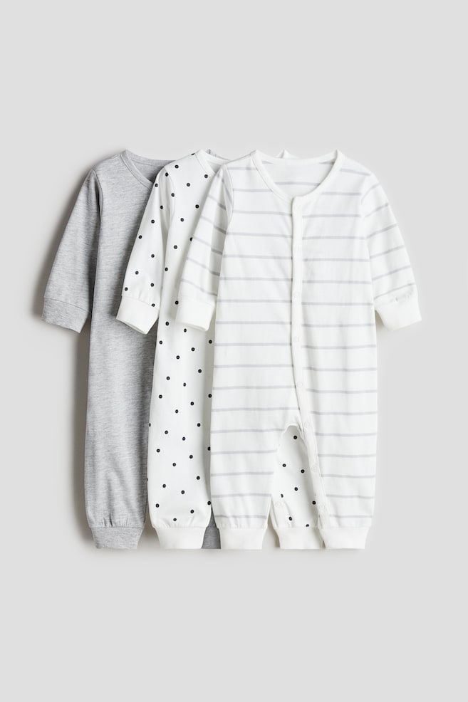 

Упаковка из 3 хлопковых пижам H&M, мультиколор