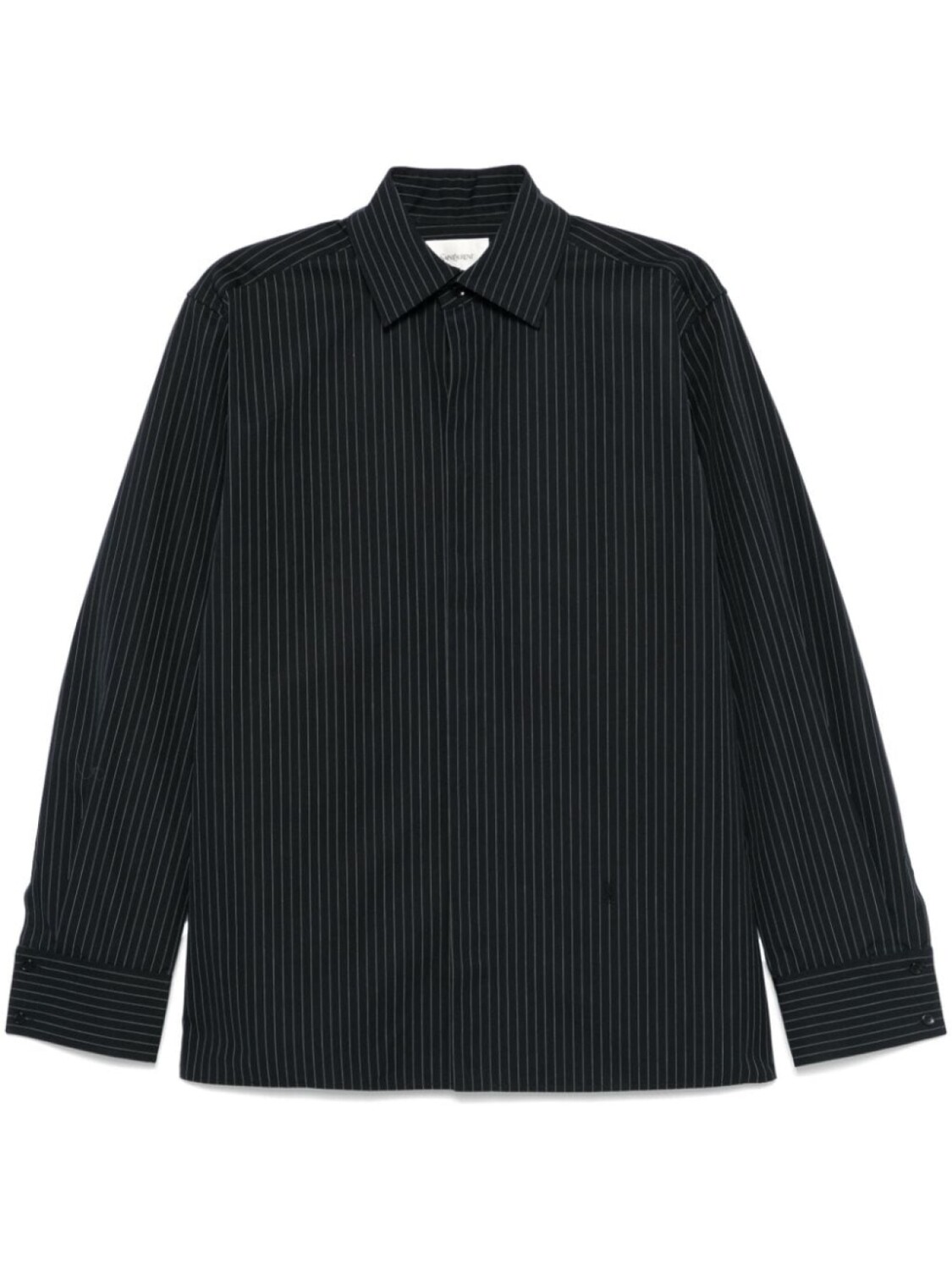 

Saint Laurent рубашка Cassandre в полоску, черный