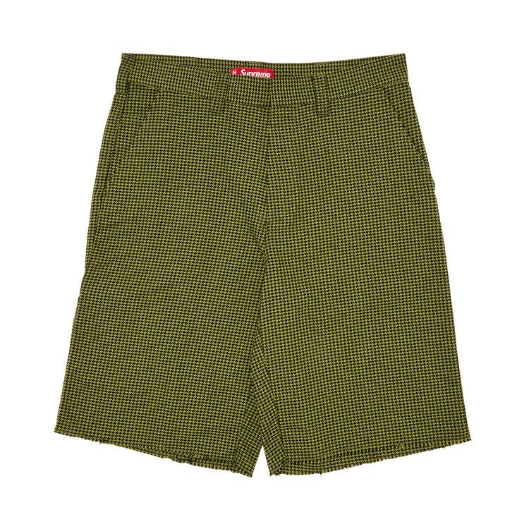 

Шорты Supreme Work Short, Olive Houndstooth