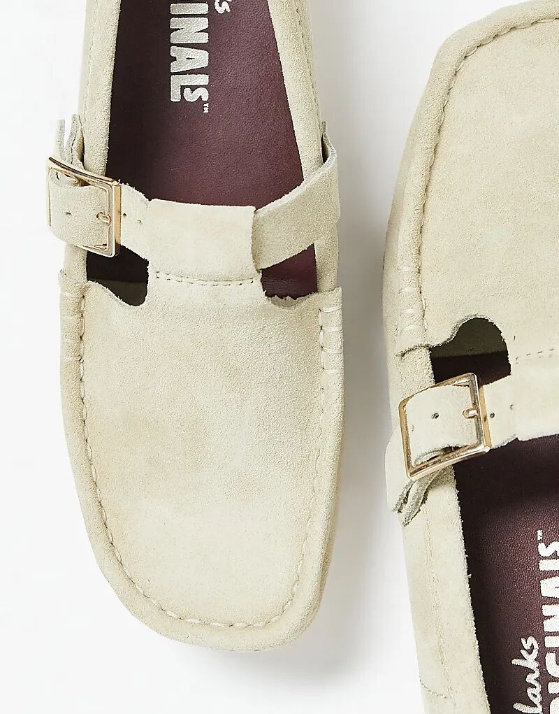 Туфли Clarks Originals Wallabee T-Bar из кленовой замши — фото 3