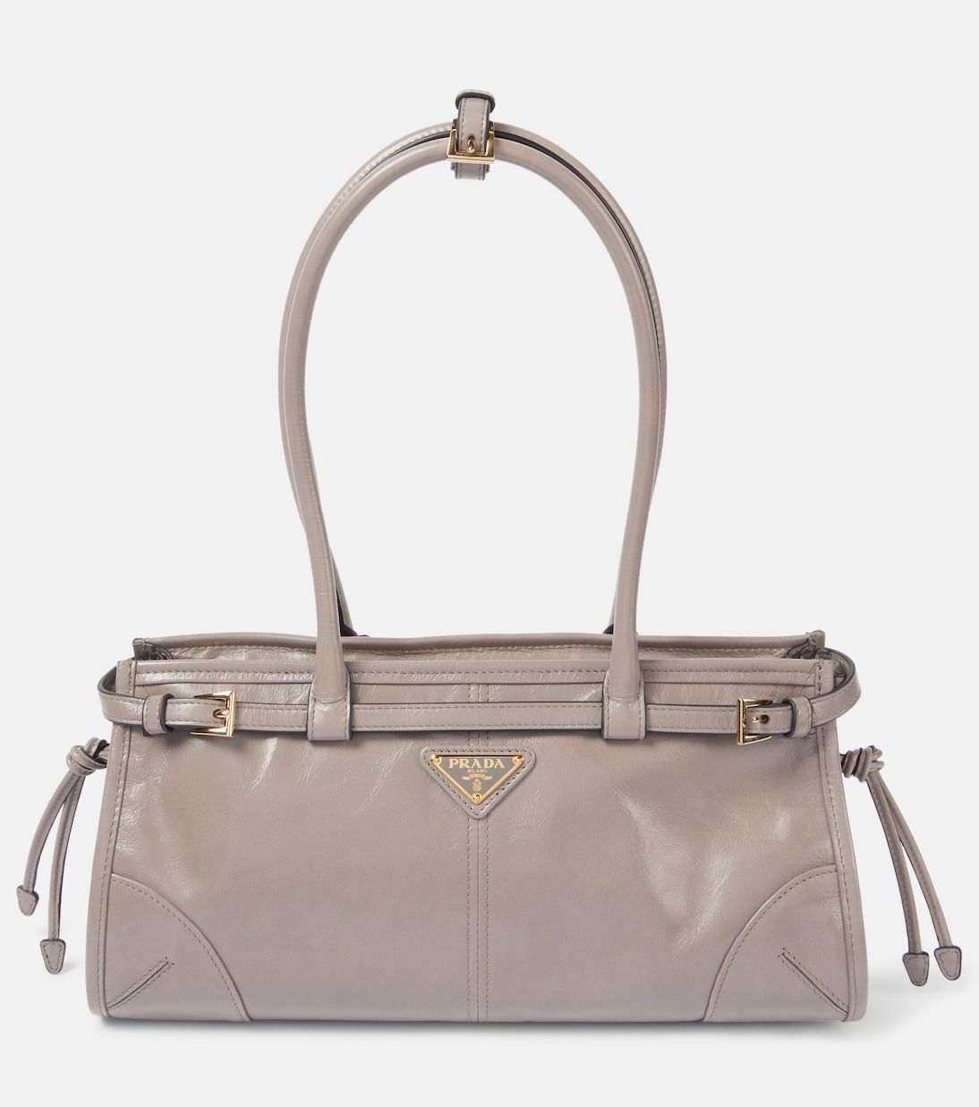 

Средняя кожаная сумка через плечо Prada, Peltro N