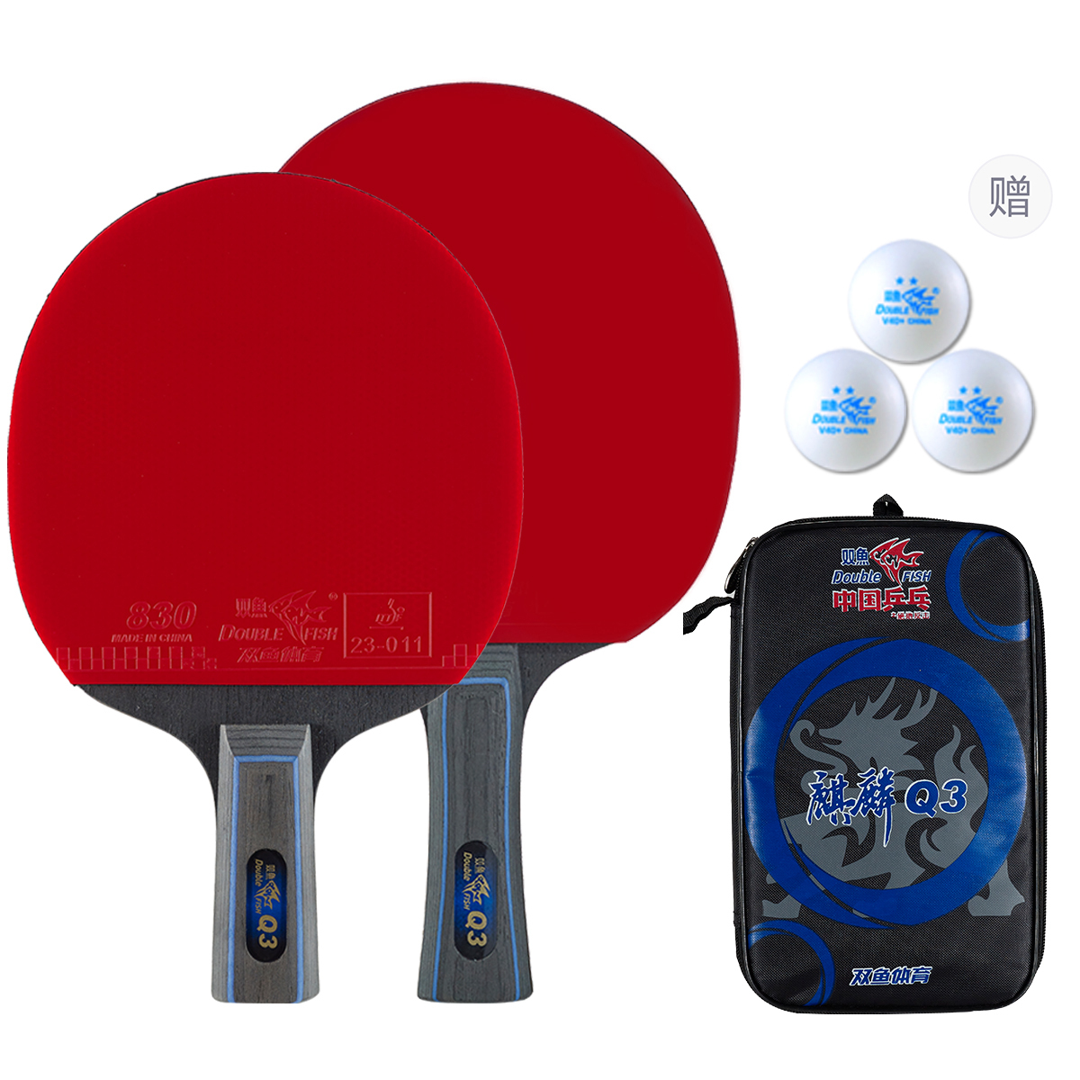 

DOUBLE FISH Настольный теннис ракетка DOUBLEFISH Pure Wood Red