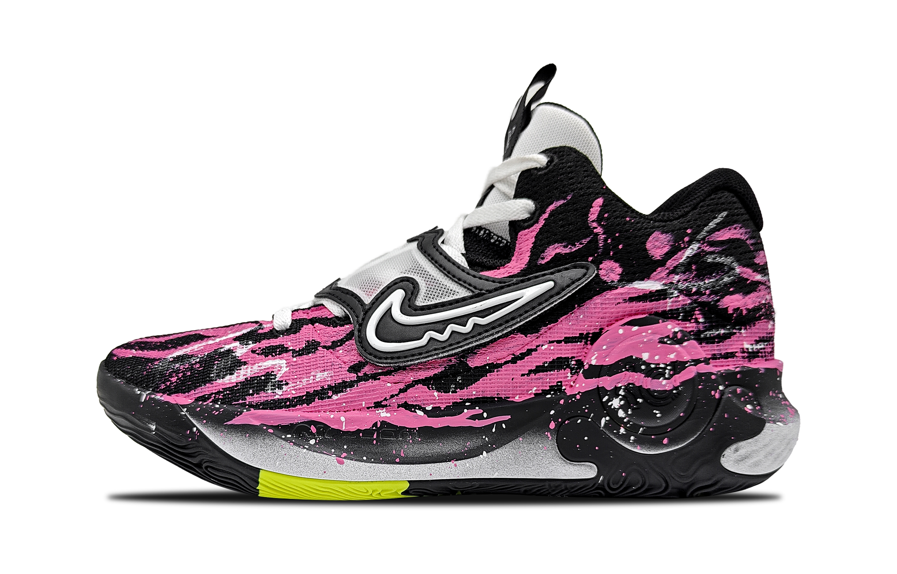

Nike Баскетбольные кроссовки KD Trey 5 X EP ST. 1 с амортизацией, износостойкие, низкие, мужские, цвет: черный, розовый