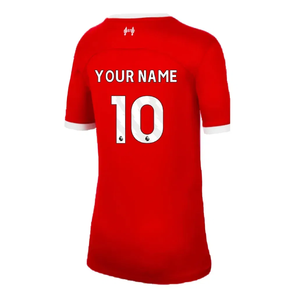 Детская футбольная футболка Liverpool FC Home 2023-2024 Nike, красный — фото 2