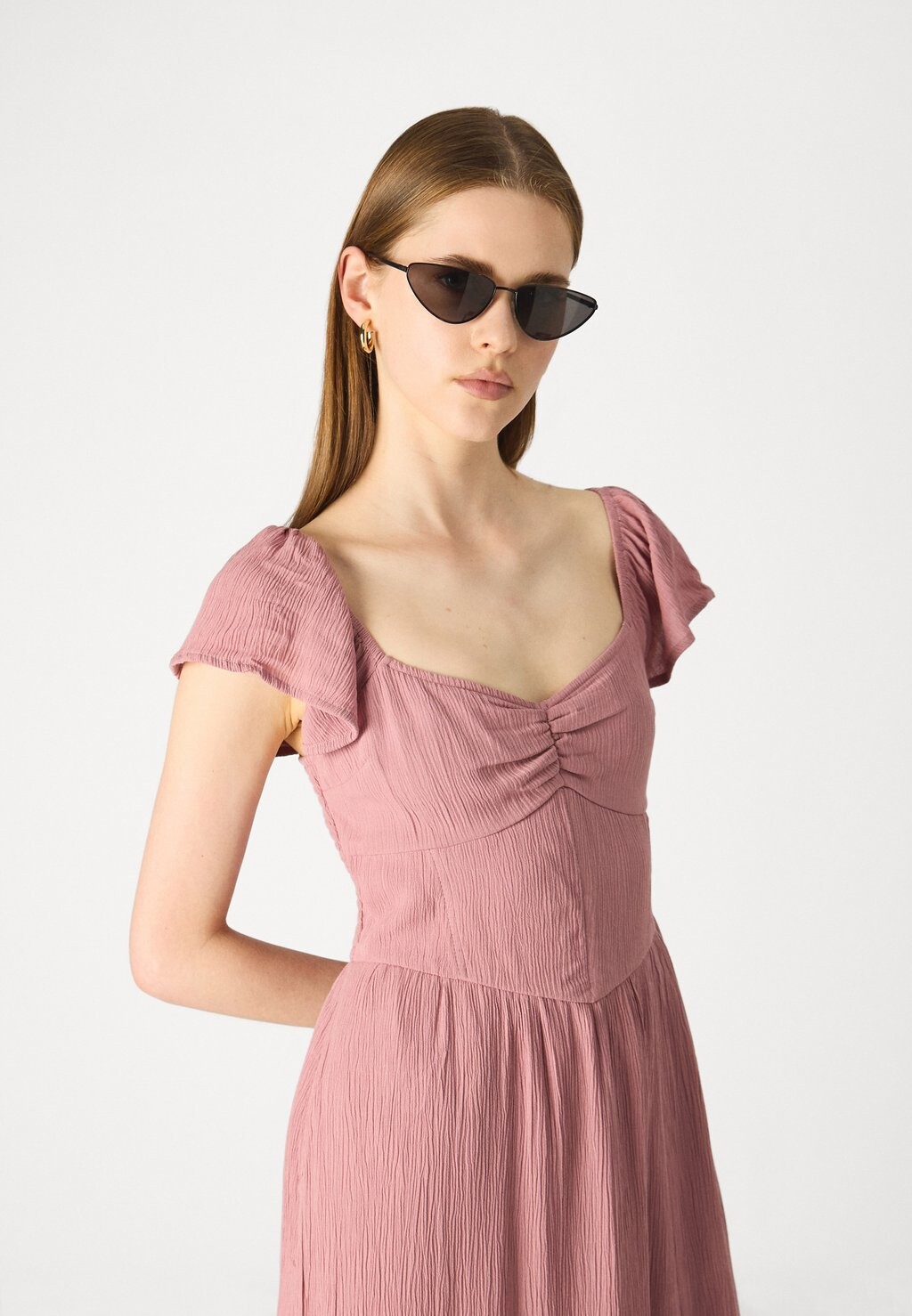 

Повседневное платье BOAT CHASE MIDI Hollister Co., розовый