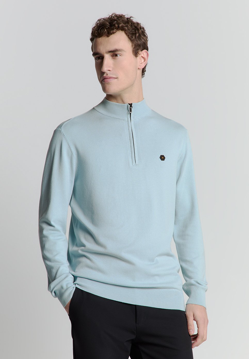 

Джемпер HALF-ZIP NO EXCESS, синий