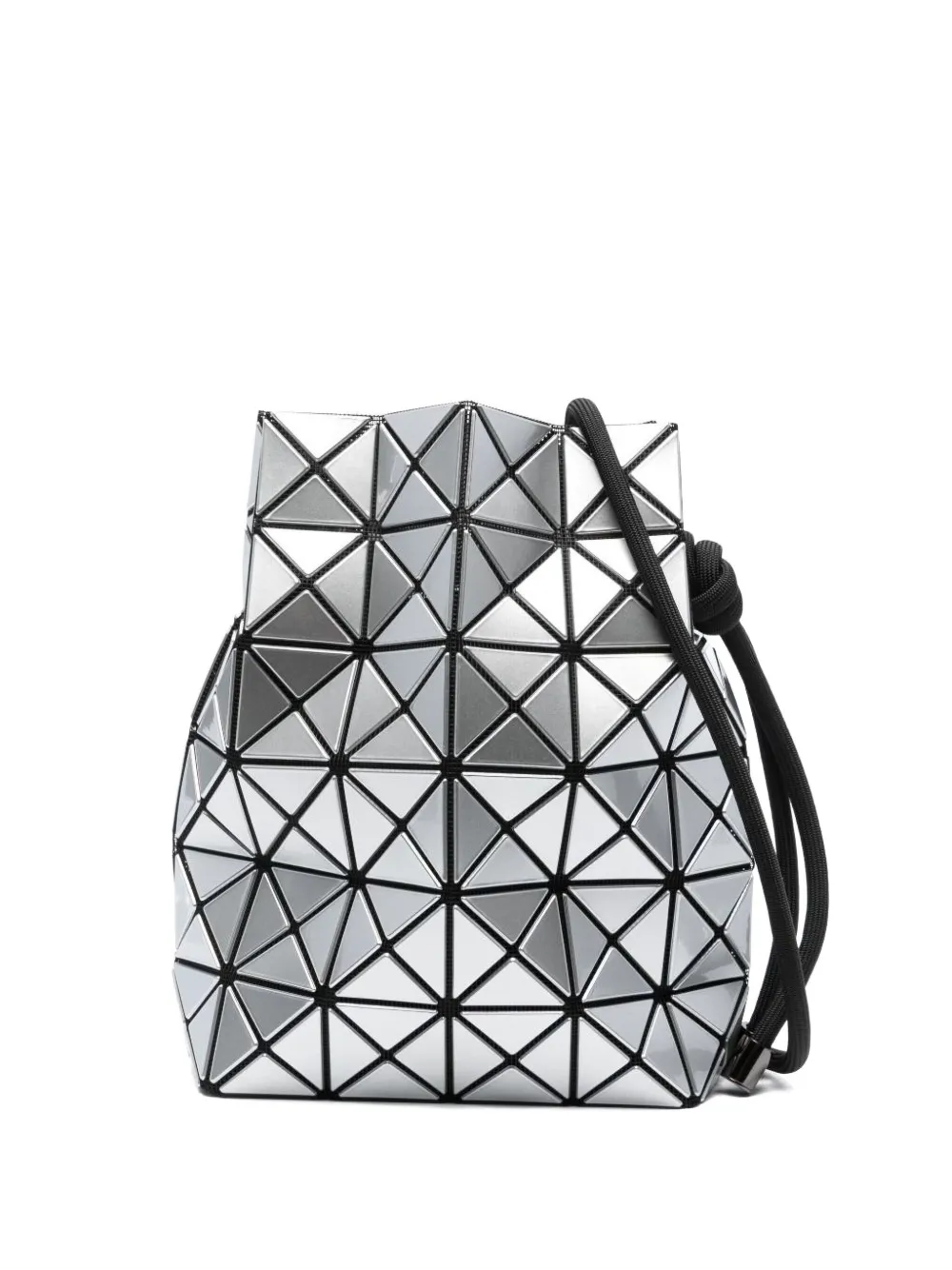 

Сумка-ведро Bao Bao с геометрическим узором и завязкой Bao Bao Issey Miyake, серебряный