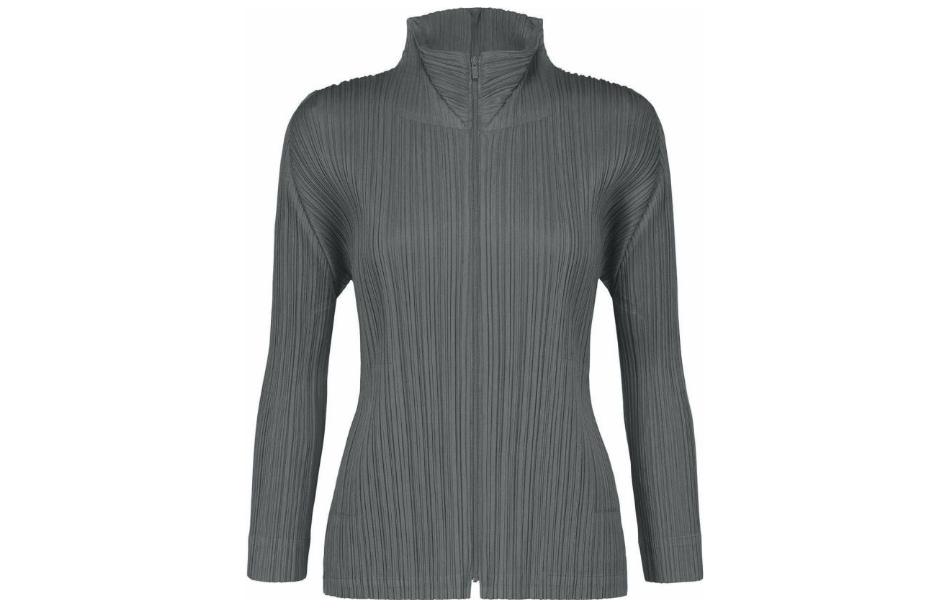 

PLEATS PLEASE ISSEY MIYAKE Женская куртка светло-серая, Light Gray