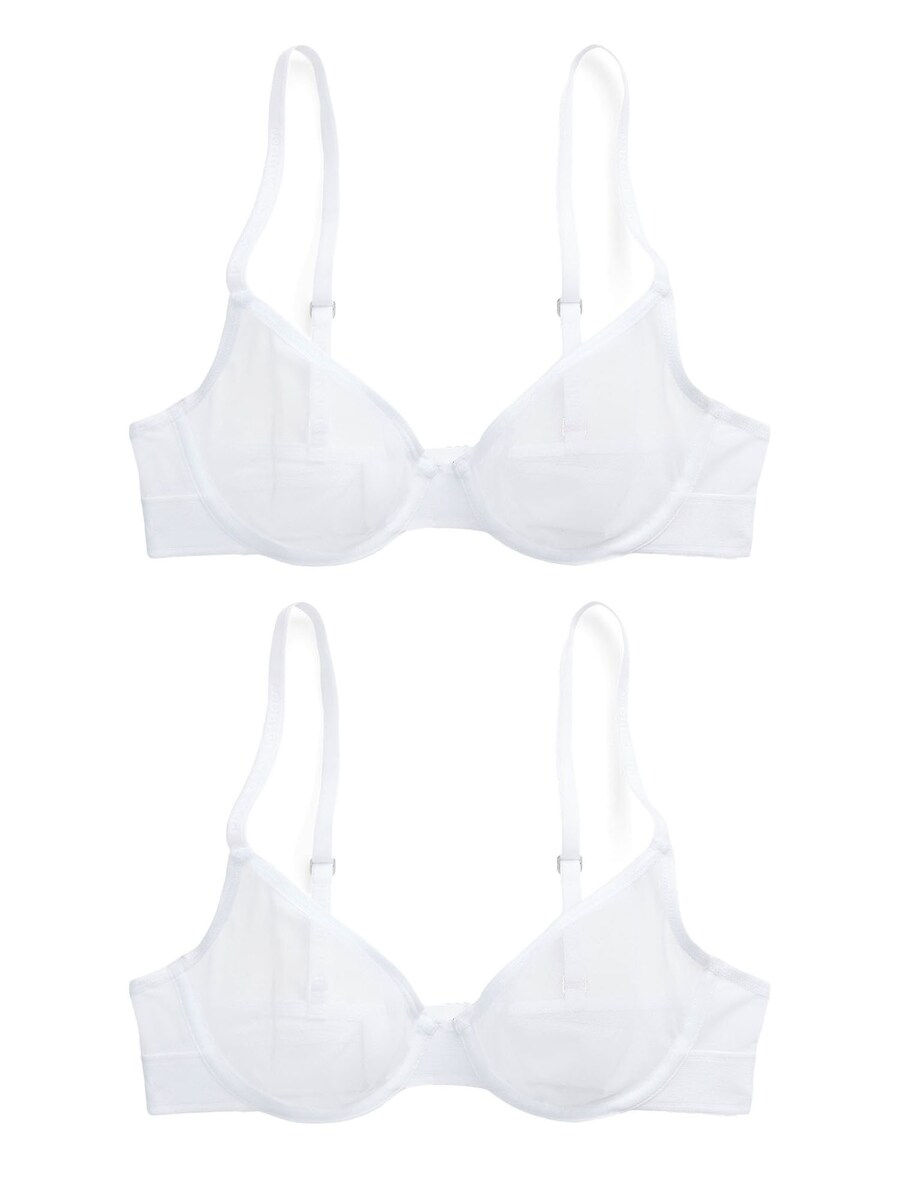 

Треугольный бюстгальтер Polo Ralph Lauren Unlined Demi Bra - Mesh, белый