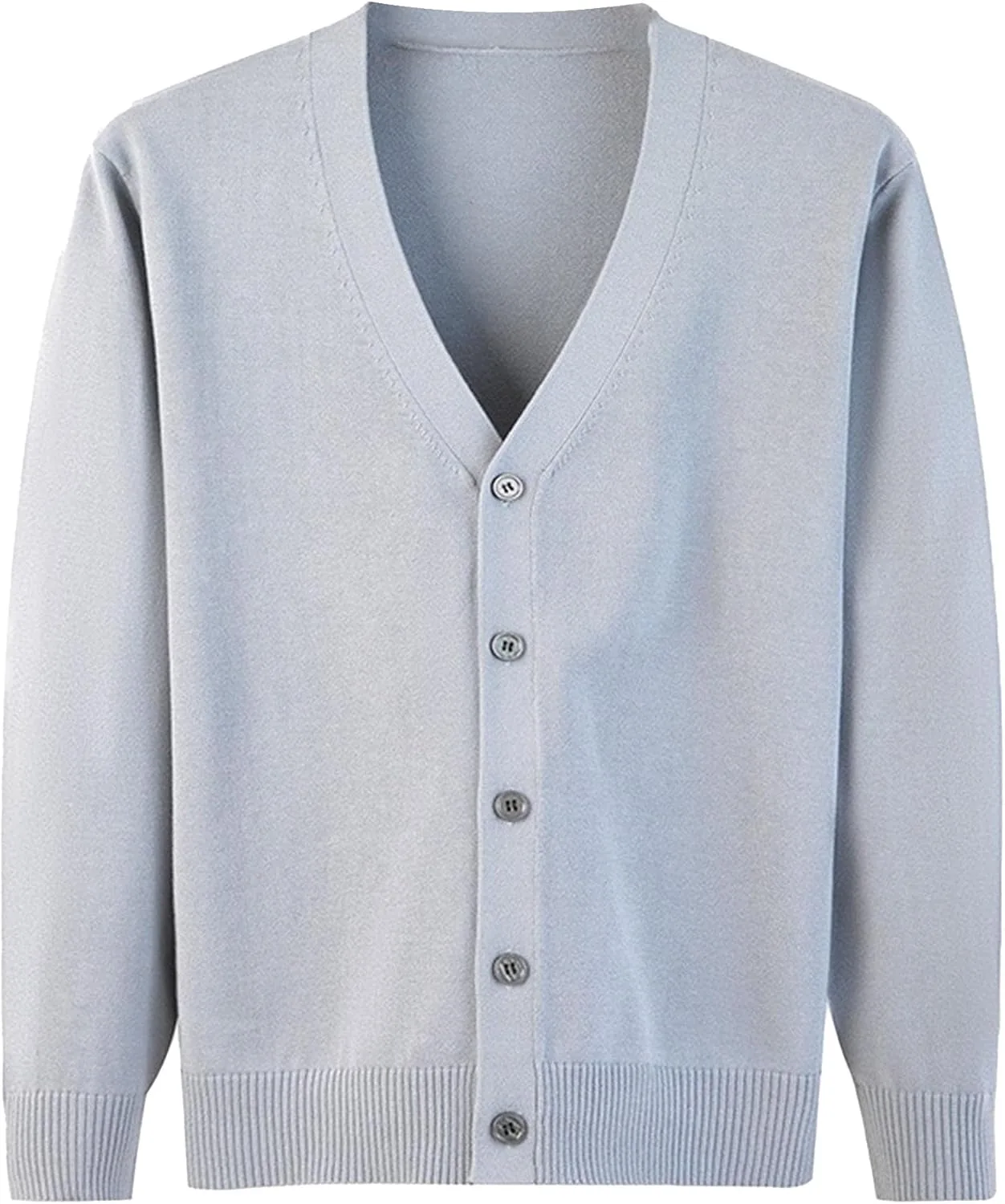 

Мужской кардиган V-образным вырезом на пуговицах, вязаный, casual, slim fit, с длинными рукавами и косой вязкой Maiyifu-GJ