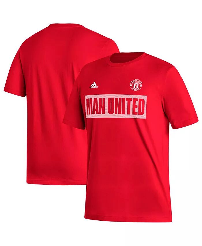 

Мужская красная футболка Manchester United Culture Bar adidas