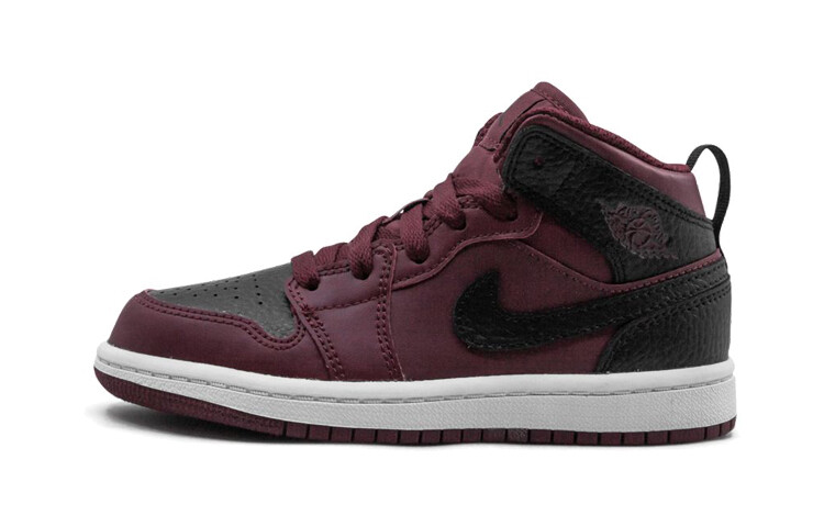 Кроссовки Jordan 1 Mid BP Team Red Black
