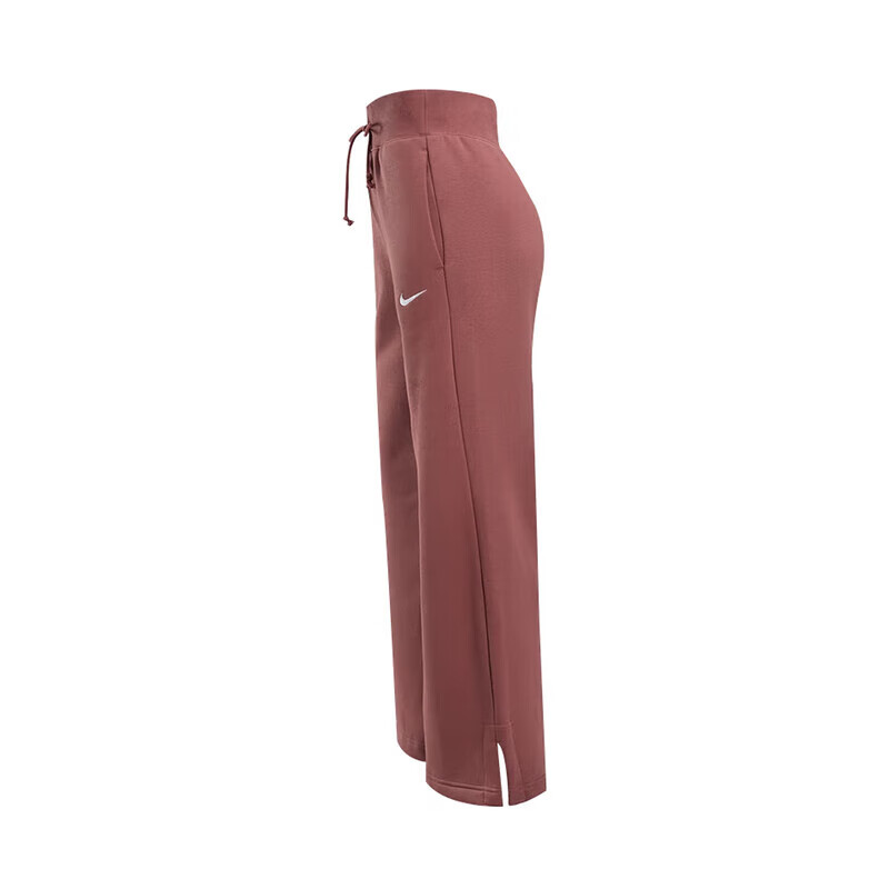 Спортивная одежда Nike Phoenix Fleece Женские Высокие Талия Широкие Ноги Спортивные Штаны, Умбра — фото 4