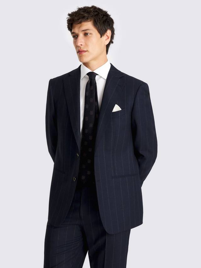 

Пиджак из шерсти в мелкую полоску Regular Fit Moss, Blue