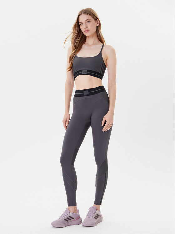 Спортивный бюстгальтер slim fit Hyperglam JN2661 Adidas, серый — фото 2