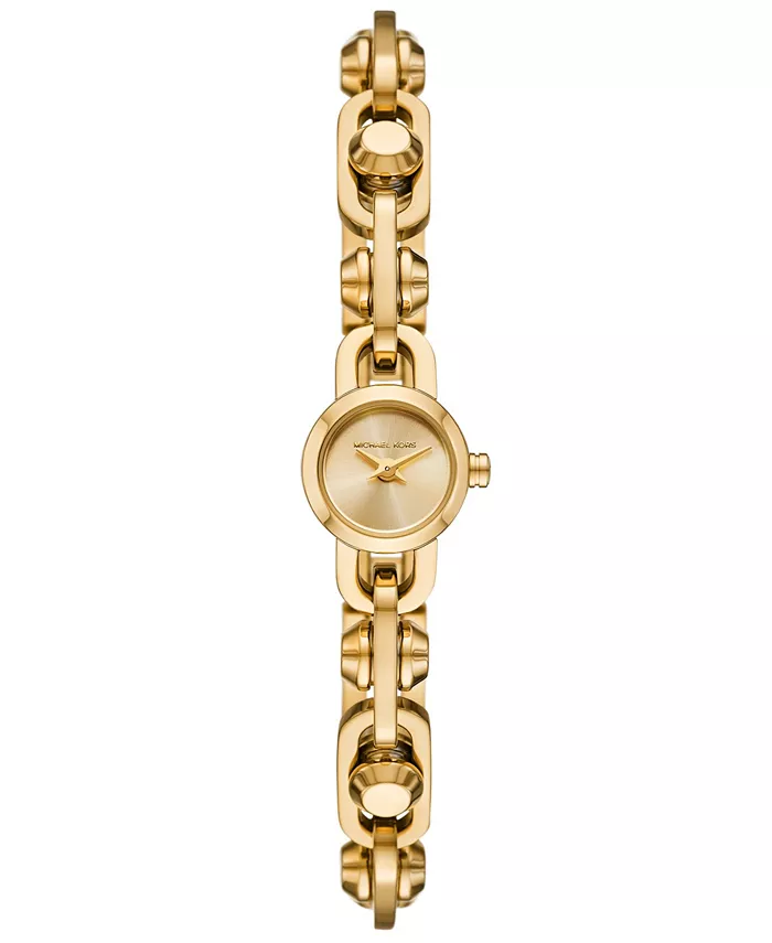 

Женские часы MK Astor Link с двумя стрелками, золотистый корпус из нержавеющей стали, ширина ремешка 14 мм Michael Kors