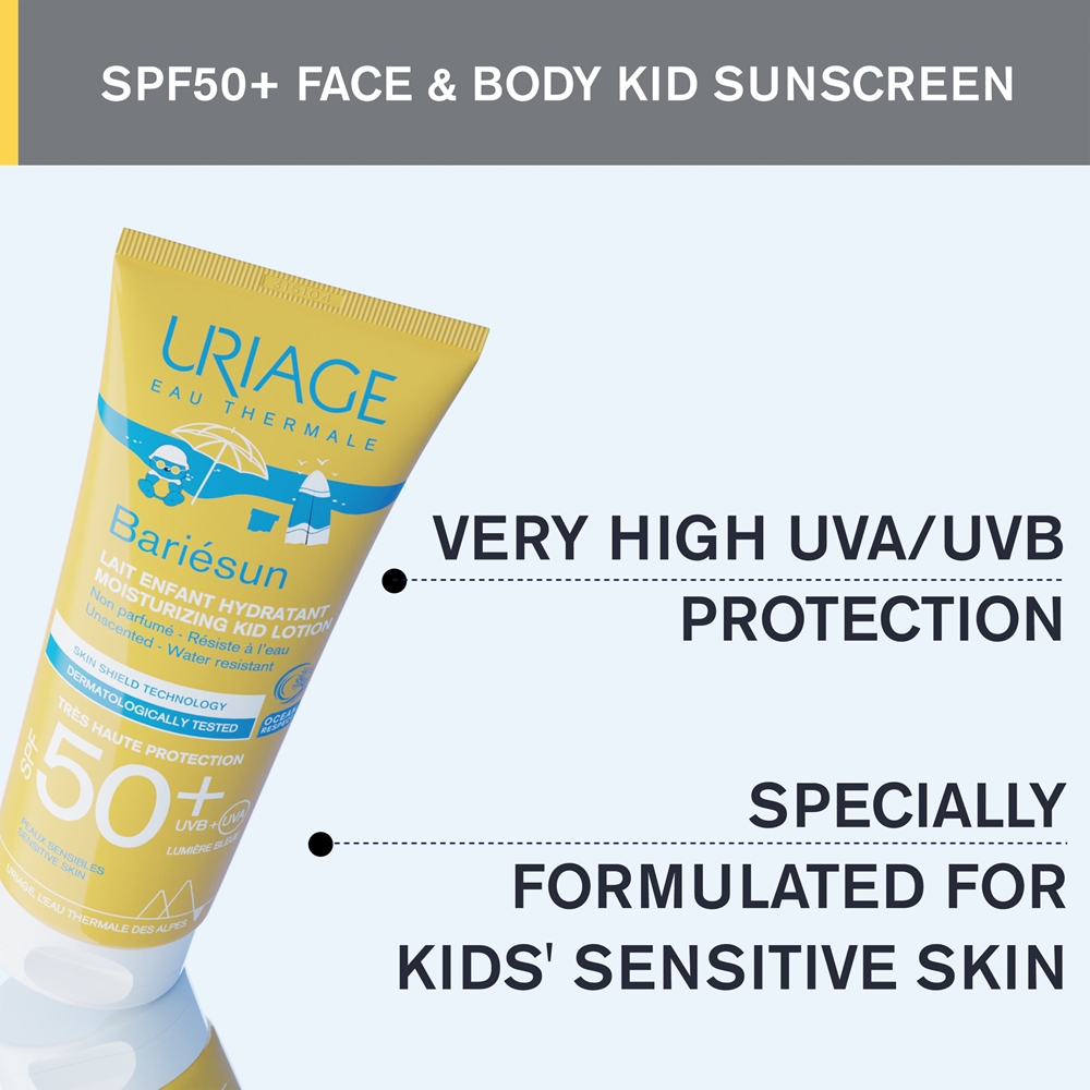 Увлажняющий детский лосьон Bariésun SPF 50+ Uriage, 100 мл — фото 4