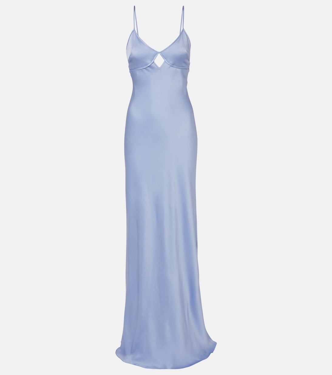

Атласное платье с вырезом Victoria Beckham, Delphinium