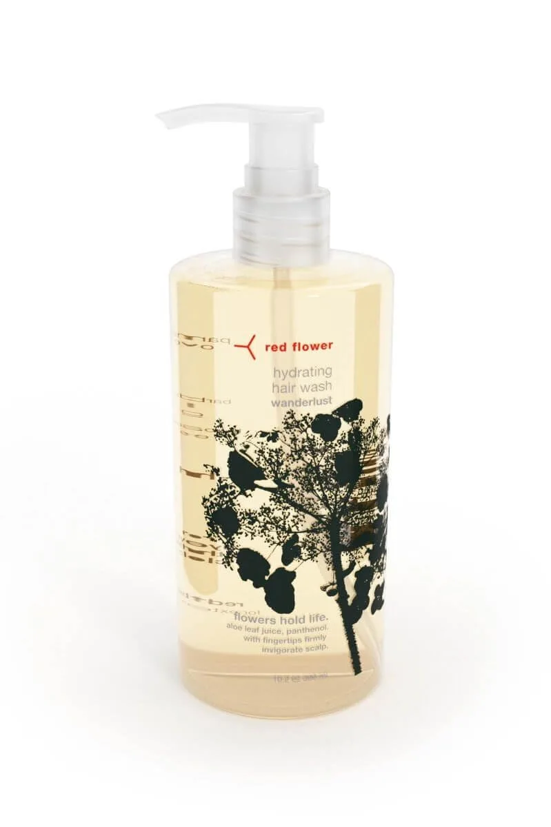 Набор для ухода за телом и волосами Red Flower Wanderlust Complete Body & Hair Care Bundle - гель для душа + лосьон + увлажняющий гель для мытья волос + разглаживающий кондиционер (4 предмета), Red — фото 2