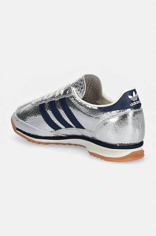 Кожаные кроссовки Sl 72 OG W Adidas Originals, серебряный — фото 3