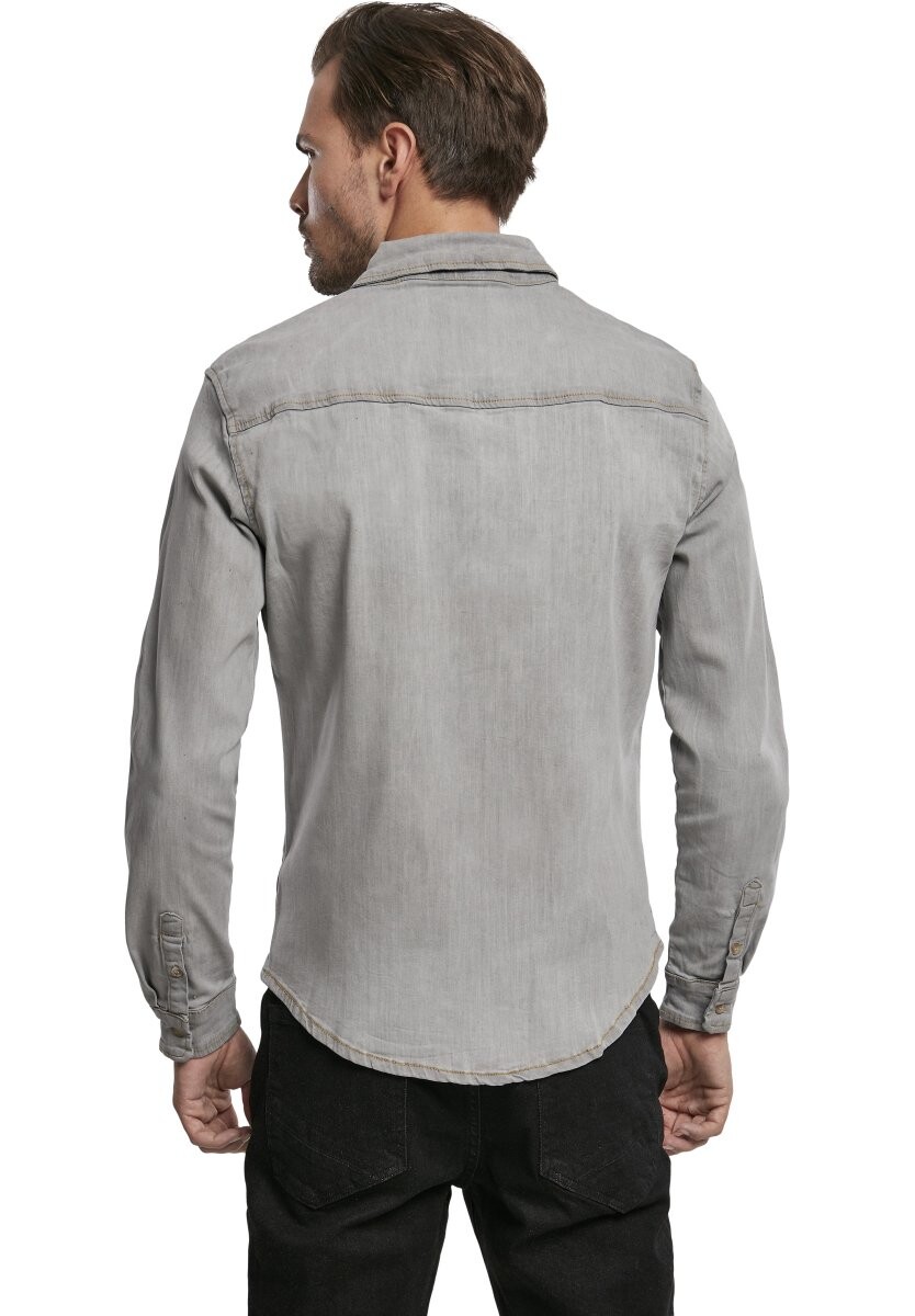 Рубашка Herren Riley Denimshirt Brandit, цвет grey — фото 2